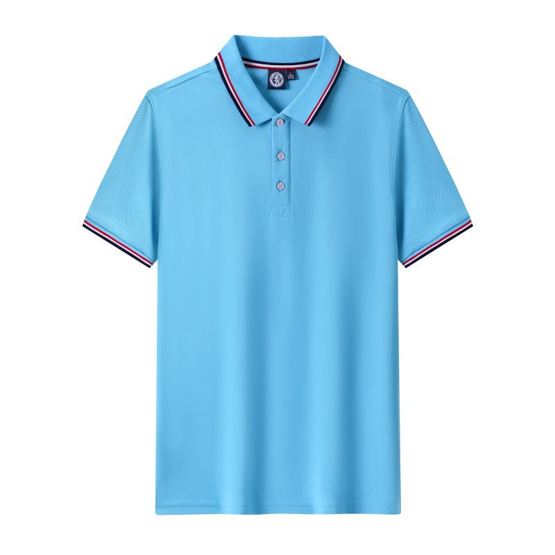 Short Sleeve polo Men's Summer Workwear Turn-down Collar Printed Work Shirt logo Patterned Advertising Shirt for Men polo Shirt