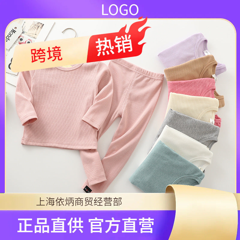 Baby Kids Pajamas Sets Cotton Boys Sleepwear Suit Autumn Gir