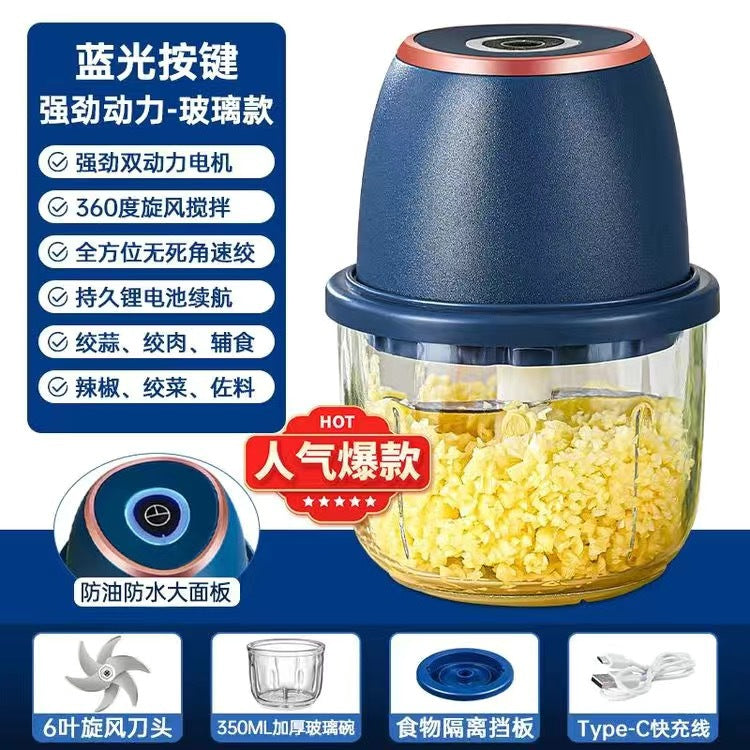 Electric Garlic Masher, Garlic Crusher, Garlic Grinder, Meat Grinder, Garlic Paste Maker, Household Garlic Mincer, Garlic Chopper