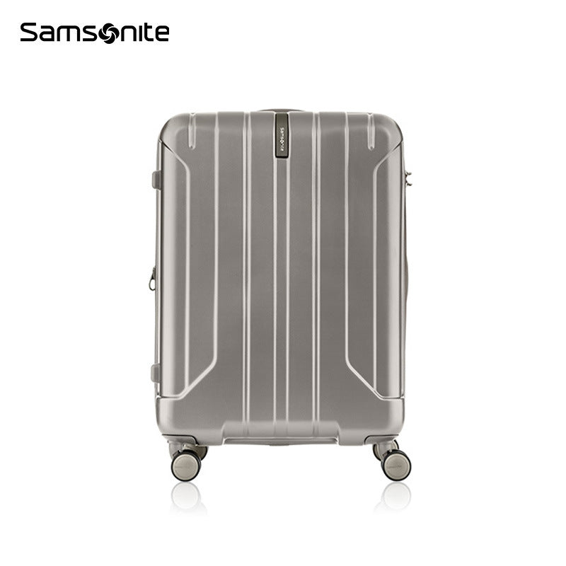 Samsonite NIAR Series Fashion Vertical Striped Wear-resistant Non-slip Travel Suitcase AY8Expandable Four-Wheel Trolley Case