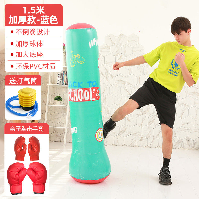 Inflatable Punching Bag Punching Column Standing Sandbag Adult Home Training Equipment Children's Equipment