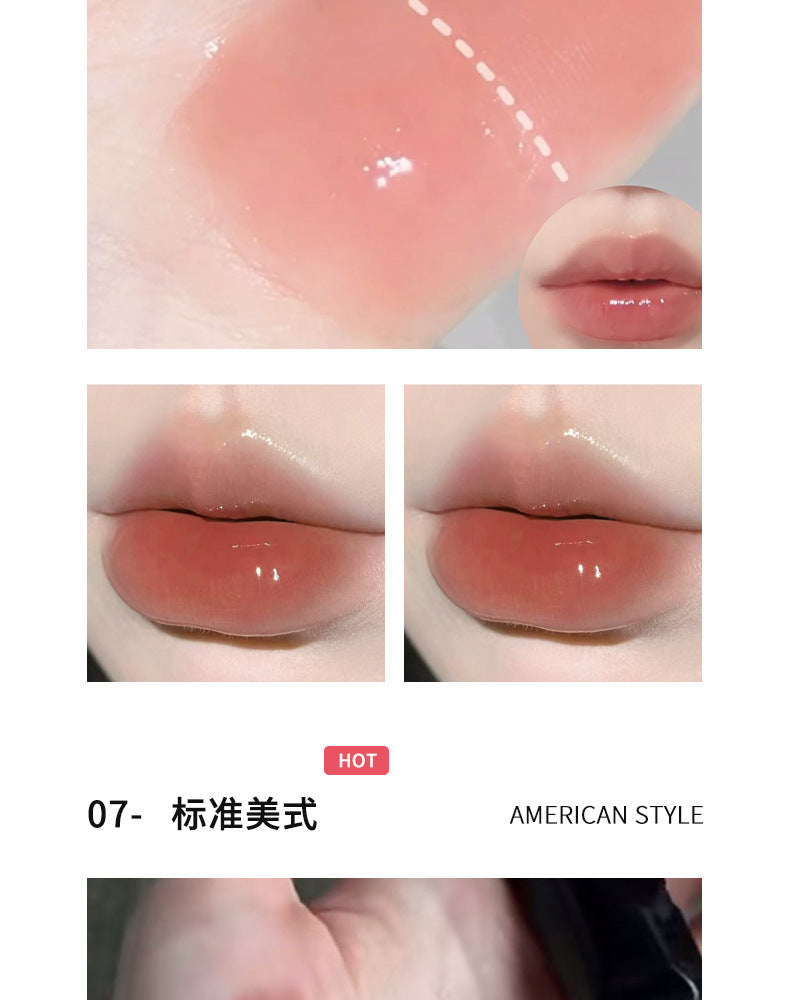HERORANGE Moisturizing Dual-Ended Lip Gloss Velvet Matte Water Gloss Mirror Double Texture Non-Sticky Lipstick HR499
