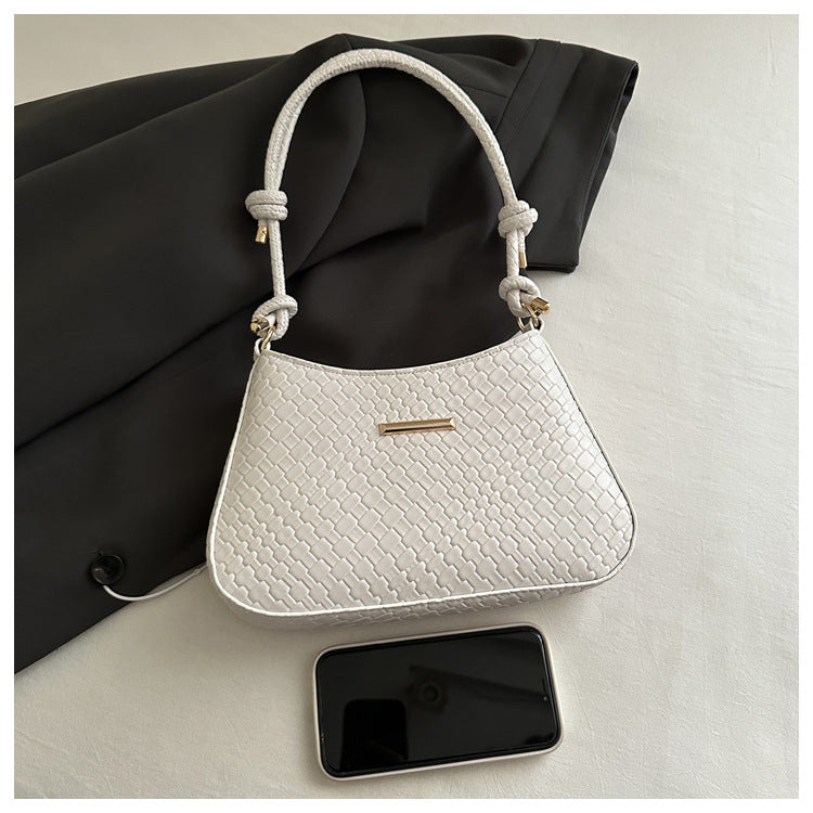 New Commuting Solid Color Underarm Bag Crossbody Bag Simple Fashion Single Shoulder Bag2025Spring Elegant Women's Handbag