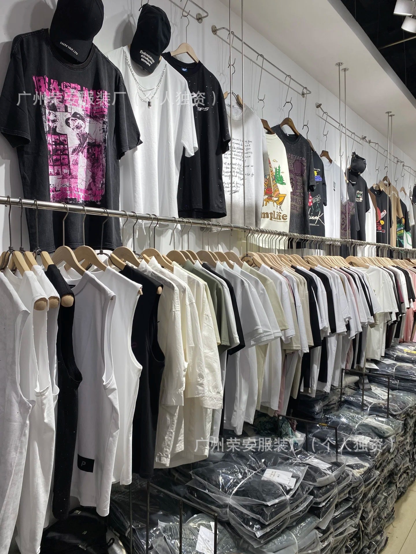 1688Street Stall Cheap Tops Casual Plus Size Men's Summer Short Sleeves T Men's loose round neck printed short sleeve shirt t T-shirt