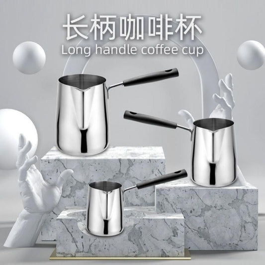 Coffee Latte Art Cup304Stainless Steel Milk Frothing Pitcher with Spout for Making Milk Tea and Heating Milk