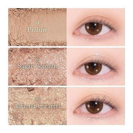 Capel Ice Cream Nine-Color Eyeshadow Palette Pearlescent Matte Rose Palette Under-eye Blush Oat Milk Tea Earth Pure Desire