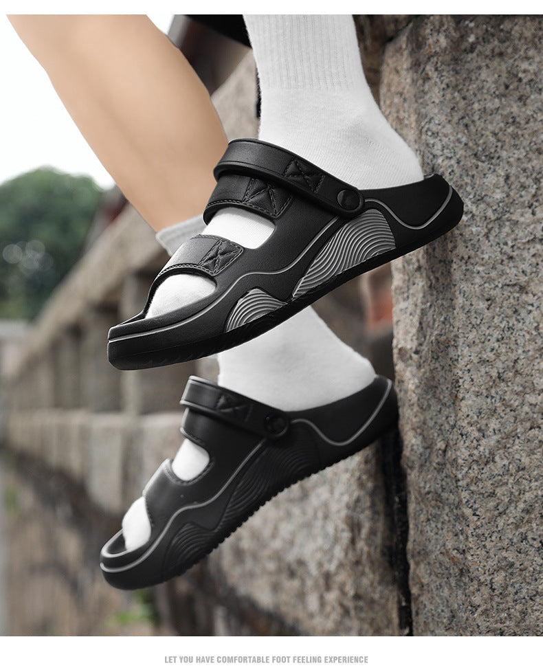 Fishing Slippers Summer New Style Outdoor Non-Slip Large Size Sports Sandals Men's Dual-Use Driving Massage Beach Sandals