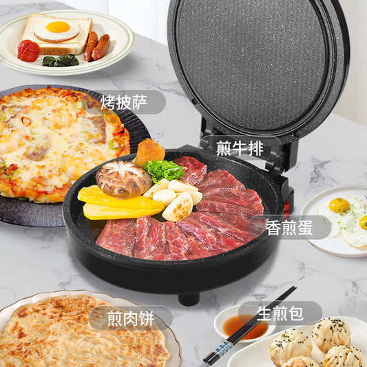 Wholesale Dropshipping Electric Pancake Pan Electric Pancake Stand Household Double-Sided Heating Frying Pancake Pan New Automatic Power-Off Deepened and Enlarged