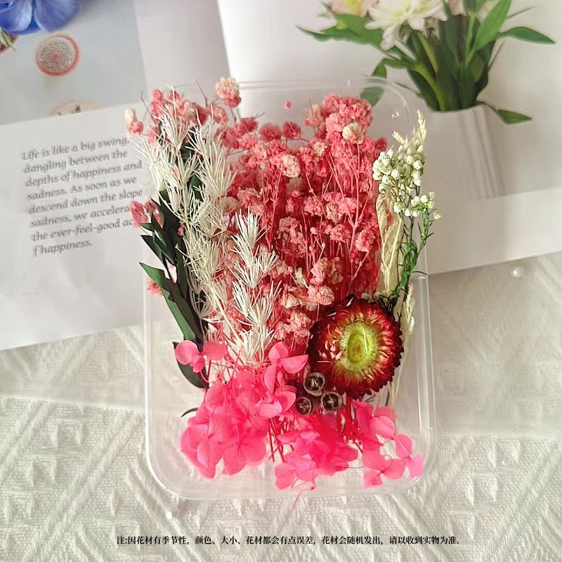 Dried Flowers Eternal Flowers Handmade Exquisite Material Kit Wreath Dried Flowers Trees Hydrangea Decoration Eternal Dried Flowers Material