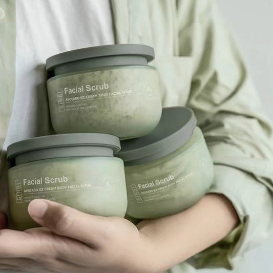 Yinmei Avocado Scrub Body Scrub Exfoliating Skin Care Moisturizing Care TikTok Hot Sale Wholesale