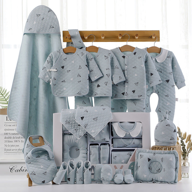 Newborn baby gift box pure cotton set03Newborn Baby Maternity Supplies Collection 100-Day Gift Set