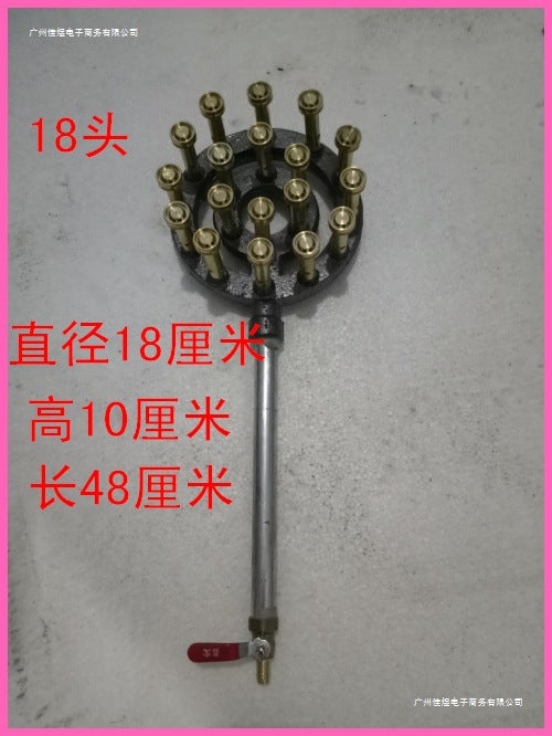 Commercial High-Heat Stove Burner Gas Single Stove Tabletop Restaurant Gas Stove High-Pressure Liquefied Gas Biogas Natural Gas Stove Burner
