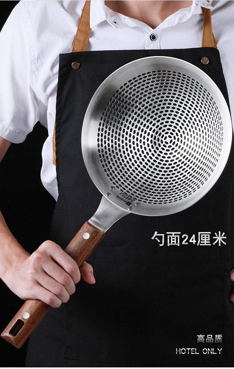 Extra Large Thickened Stainless Steel Strainer for Home Use, Noodle Strainer, Dumpling Strainer, Large Kitchen Oil Strainer, Sieve