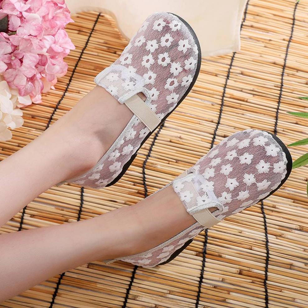 Summer New Beijing Cloth Shoes High-Quality Hot-Selling Comfortable Women's Shoes Thin Breathable Non-Suffocating Flat Soft Sole Shoes