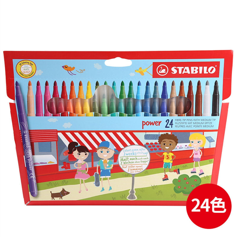 Germany stabilo Sipile Power Music280 Washable Watercolor Pens12/18/24/30Color Painting Set