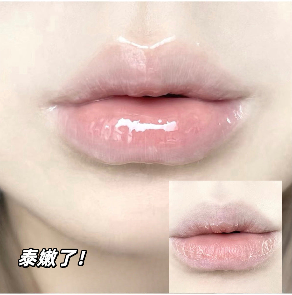 SUSU SKY Peach Honey Pot Lip Makeup Set Moisturizing Hydrating Autumn Winter Anti-Chap Exfoliating Nourishing Repair