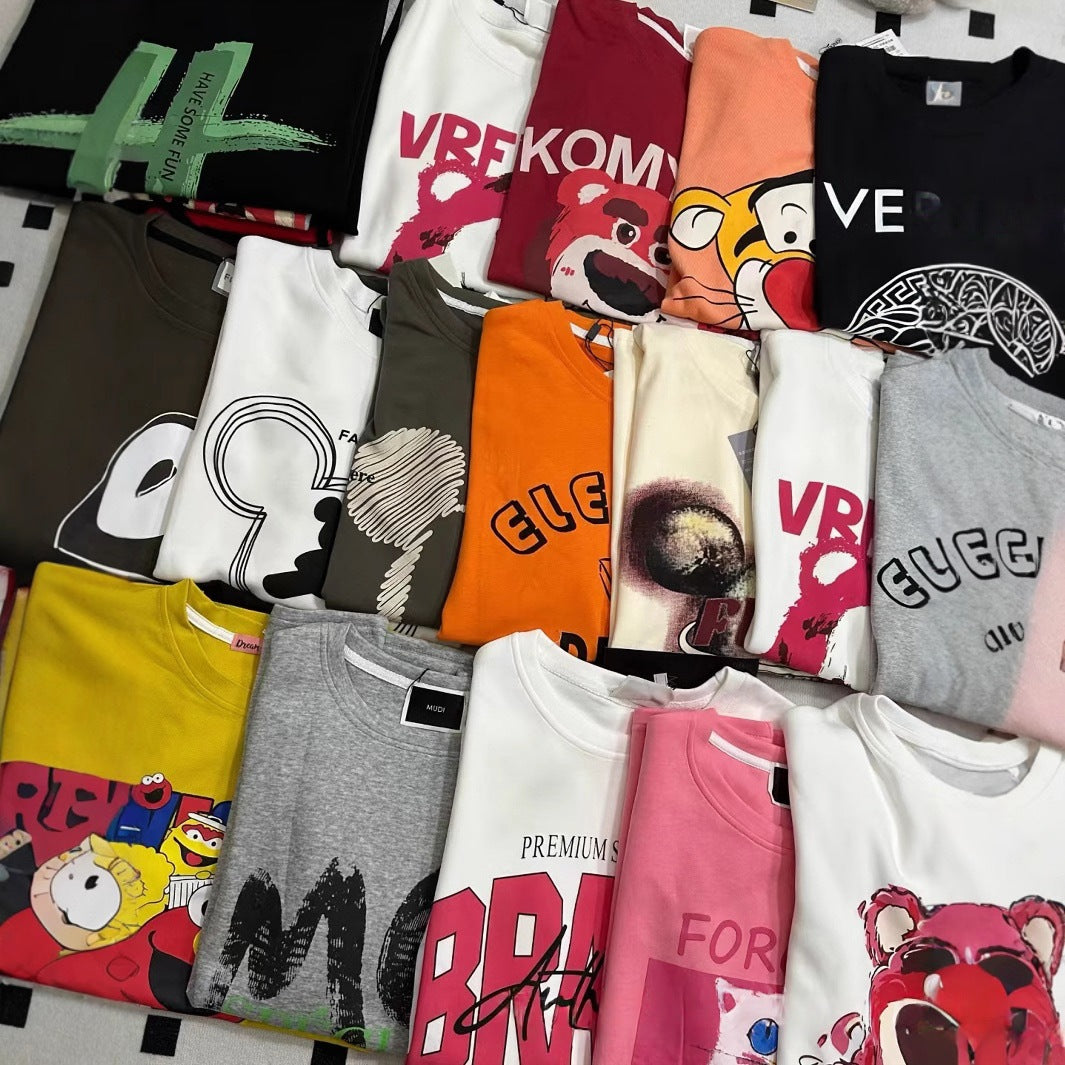 1Wholesale Supplies for Street Vendors 1688Summer New Women's Short Sleeve t T-shirt9.9Free shipping for wholesale women's clothing