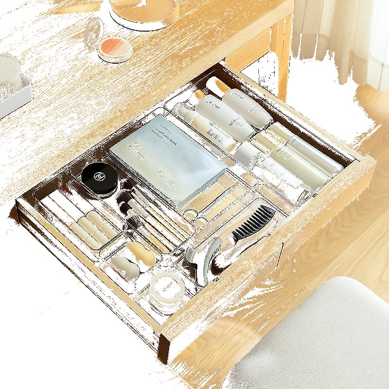 塑料批发抽屉收纳盒桌上轻奢化妆品分格厨具卧室自由组合储物盒