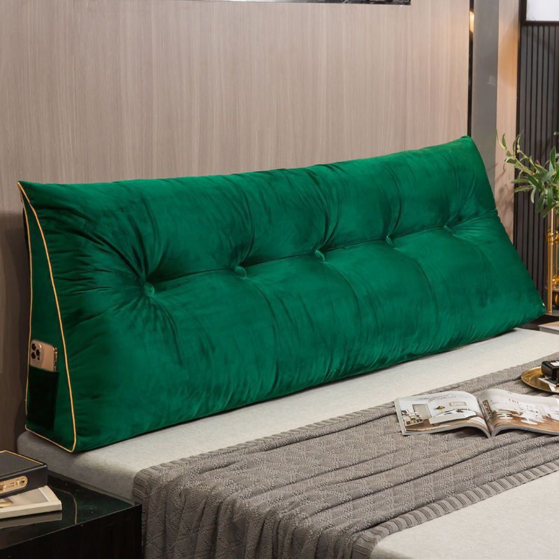 Triangular Bed Headrest Pillow Bed Cushion Double Backrest Soft Pack Waist Support Sofa Bedroom Plush Removable Washable Tatami