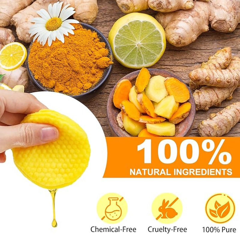 Cross-border foreign trade turmeric cleansing pads Turmeric Cleansing Pad Exfoliating Cleansing Facial Care