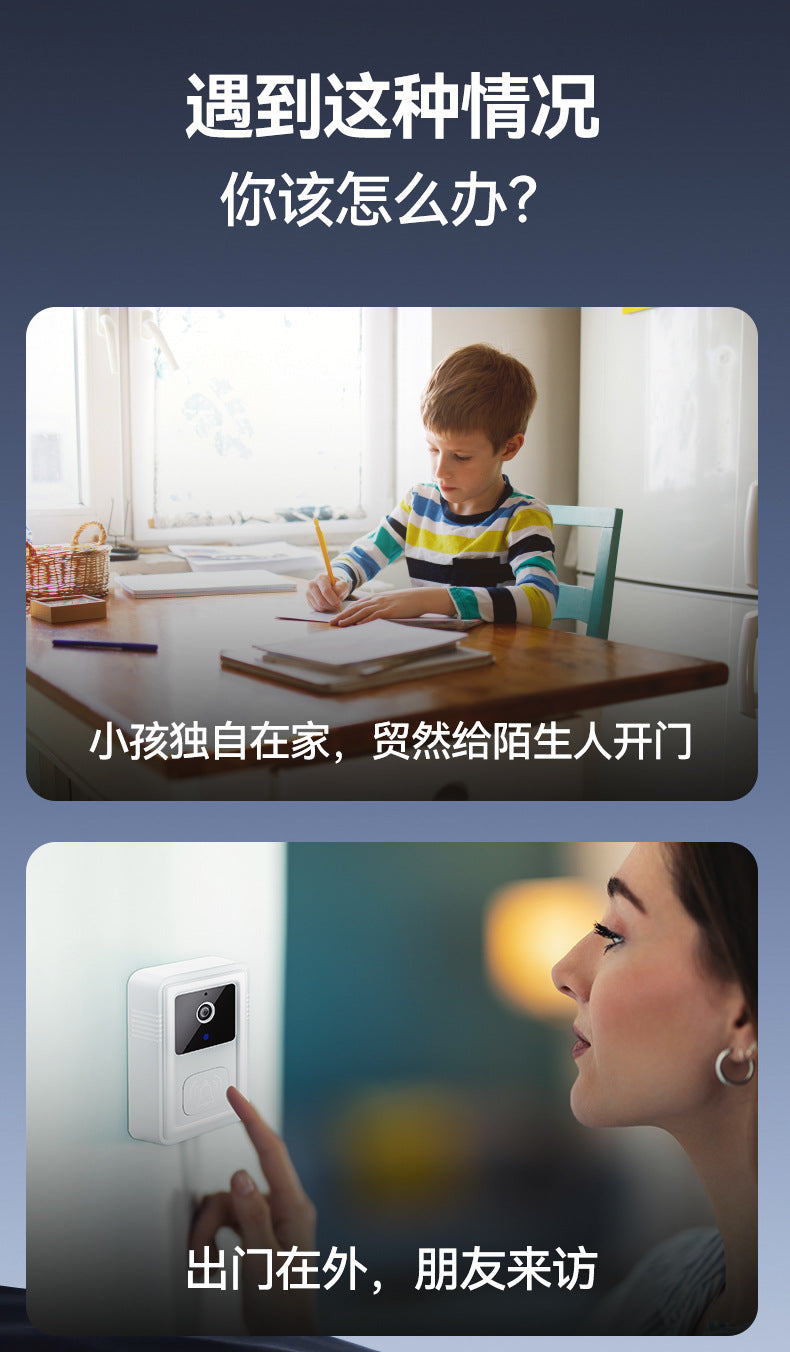 M9Low Power Consumption tuya Visual Doorbell WiFi Wireless HD Smart Home Intercom Bell Tuya Cross-Border