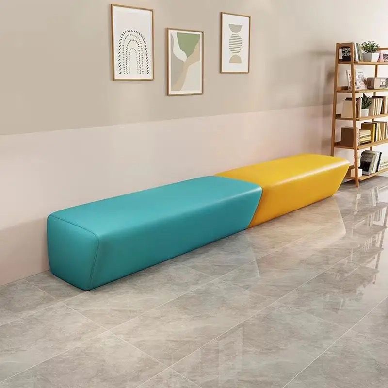 Early Education Training Institution Waiting Leisure Rest Area Hair Salon Parent Reception Small Shoe Changing Long Sofa Set