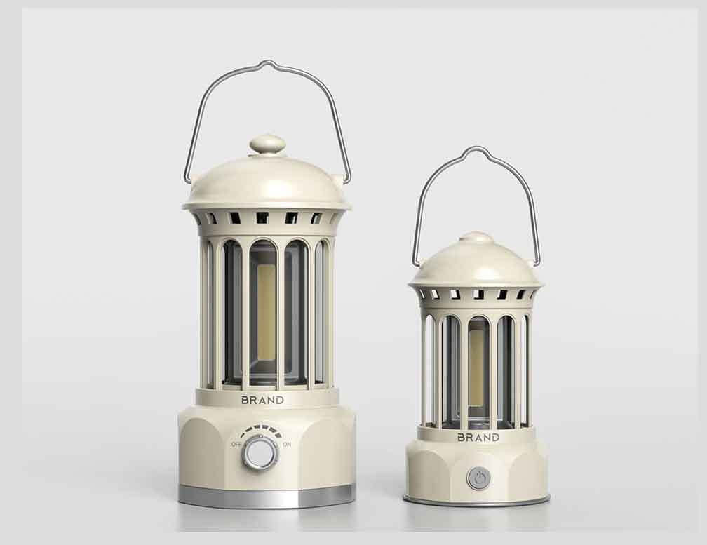 New Outdoor Camping Lantern Camping Light Camping Atmosphere Light Rechargeable Lighting Portable Retro Lantern Tent Camp Light