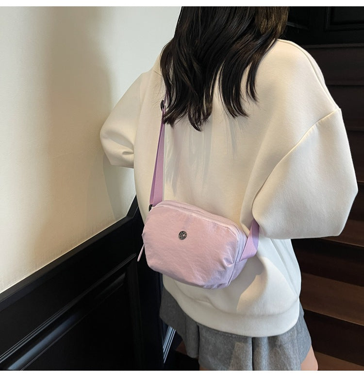 Casual Crossbody Bag Fashion Nylon Style Bag for Cycling ins New Small Bag Lightweight Single Shoulder Nylon Hip-Hop