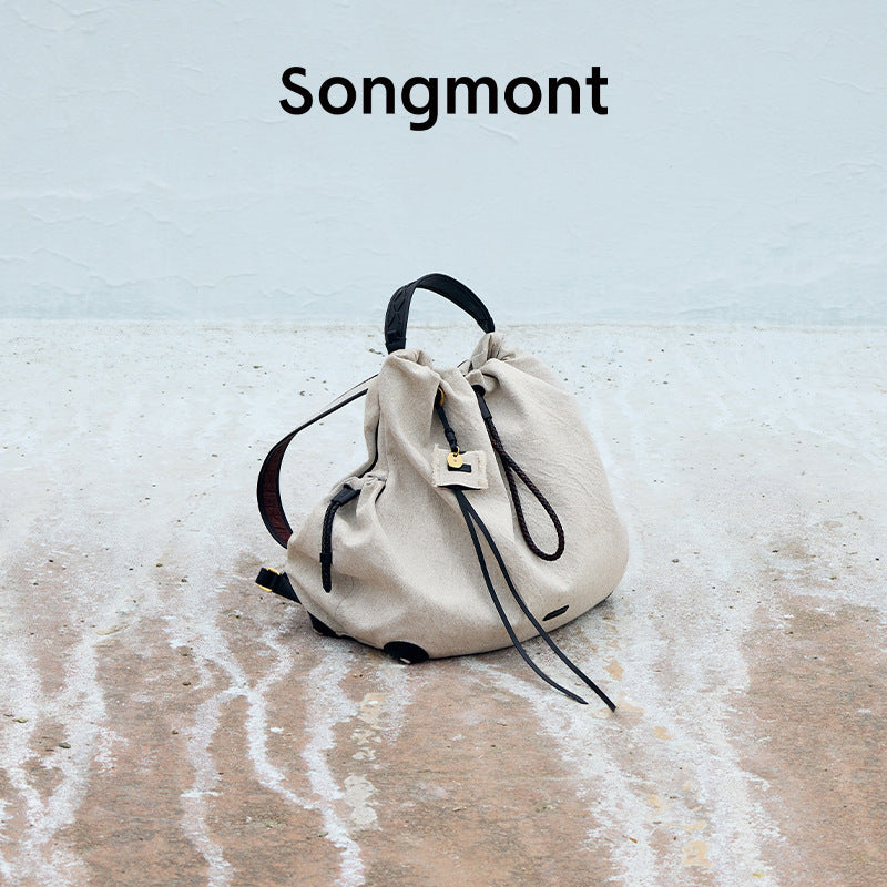 【Wen Qi Same Style】Songmont Yamashita Arimatsu Baina Series Women's Large Capacity Commuter Backpack Laptop Bag