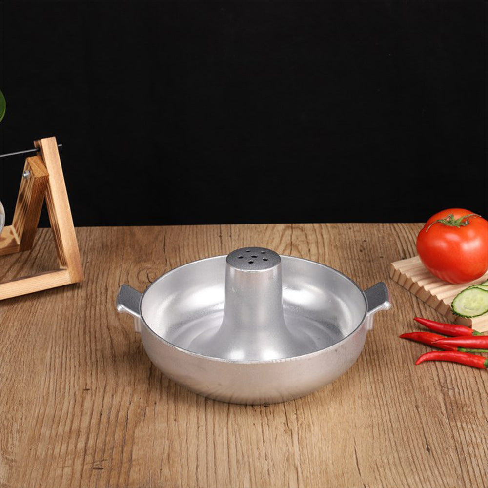 Old Beijing Shabu-Shabu Thickened Charcoal Elephant Trunk Hot Pot Solid Wine Utensils Clear Soup Hot Pot Classic Traditional Style Cooking Hot Pot