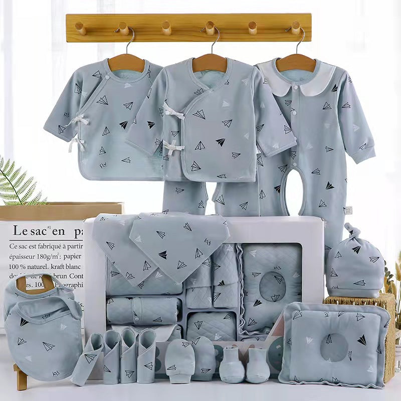 Newborn baby gift box pure cotton set03Newborn Baby Maternity Supplies Collection 100-Day Gift Set