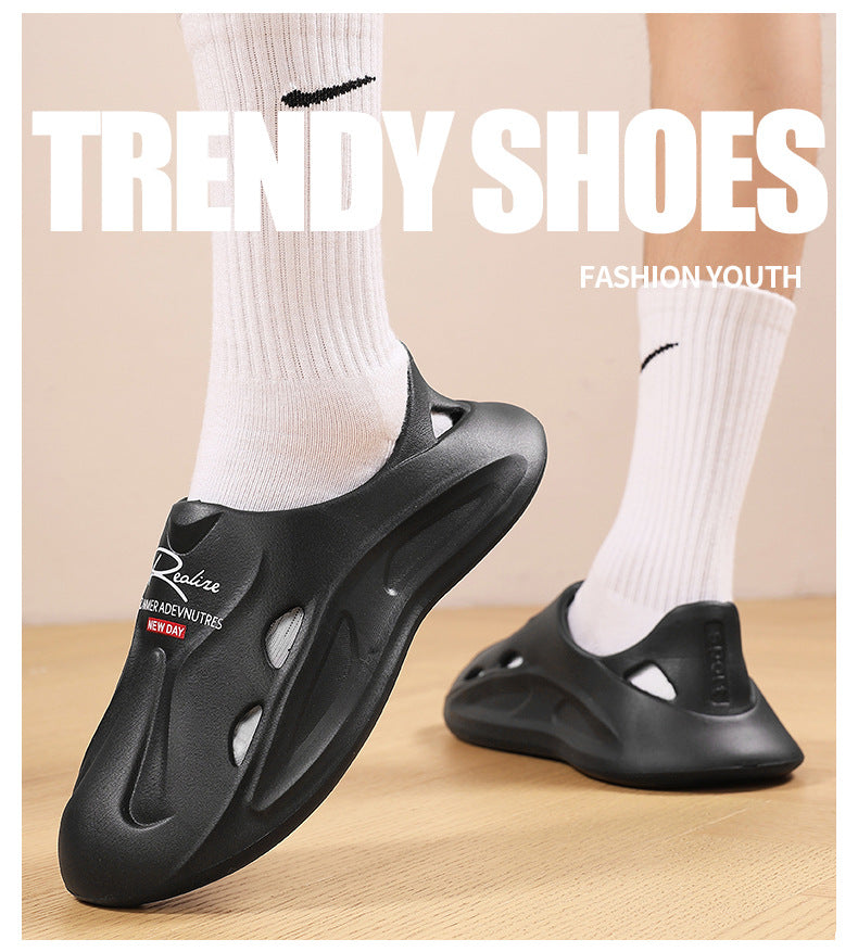 Driving Shoes for Men, Summer New Style Fishing Outdoor Closed-Toe Thick-Soled Non-Slip Odor-Free Sandals for Women