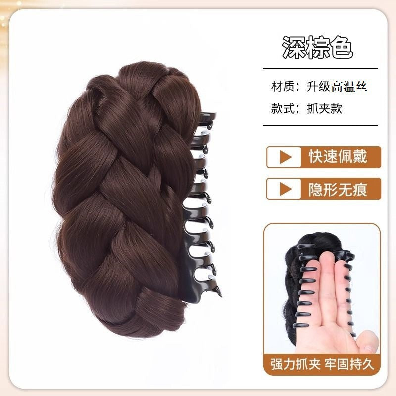Bun Hair Claw Clip Princess Flower Bud Wig Braided Hair Bun Textured Hair Volume Increase Wholesale