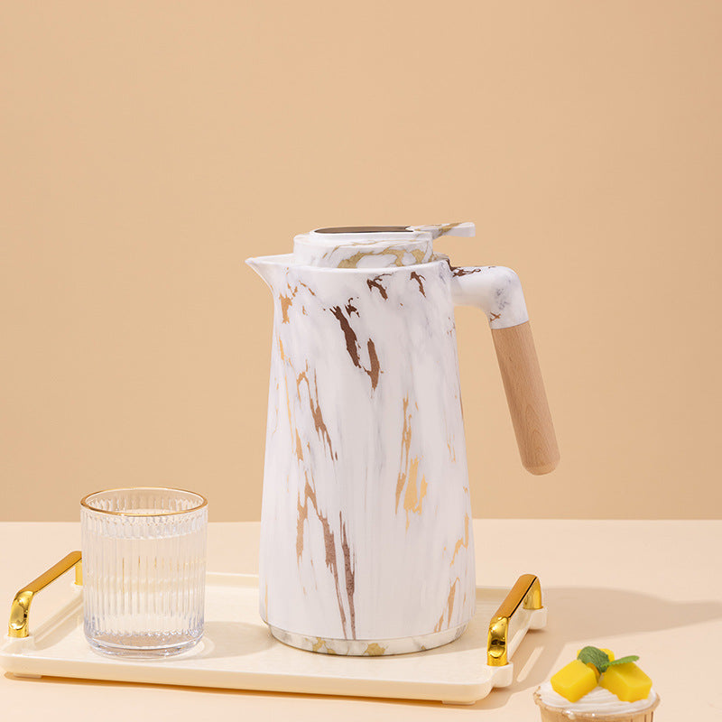 Cross-Border Insulated Kettle Household Glass Inner Liner Warm Kettle Simple Office Coffee Large Capacity Hot Water Kettle Insulated Water Kettle