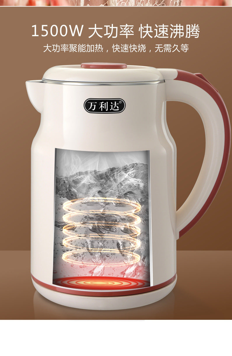 304Electric Kettle Household Durable Large Capacity Pregnant Baby Grade Insulation Electric Kettle Anti Scalding Electric Heating Boiling Kettle
