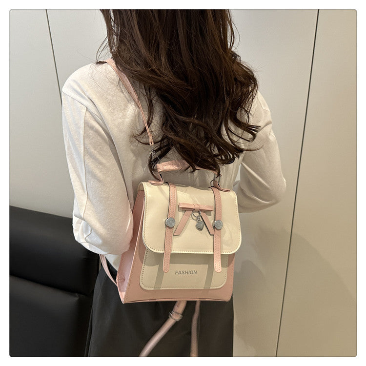 Single Shoulder Double Shoulder Women's Bag2025New Fashionable Girly Casual Multi-use Small Square Bag Spring Summer Hot-selling Women's Bag