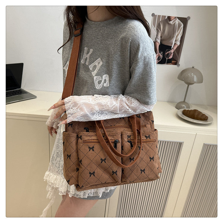 2025Summer New Simple Fashion Underarm Tote Bag This Year's Trendy Retro Commuter Shoulder Bag for Women