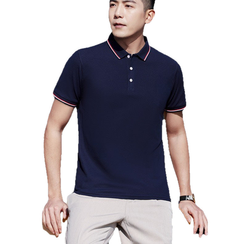 Short Sleeve polo Men's Summer Workwear Turn-down Collar Printed Work Shirt logo Patterned Advertising Shirt for Men polo Shirt