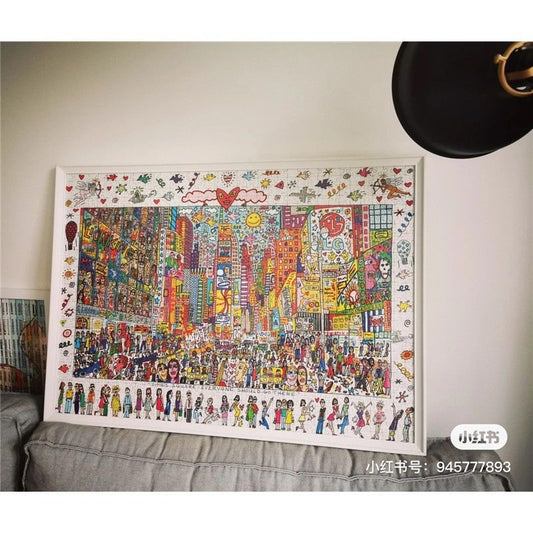 It is said that only20%People can put it together in one go And you? Times Square Puzzle1000Piece0.9kg