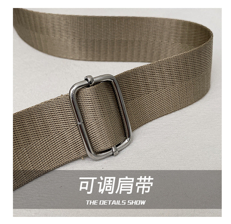 Casual texture niche design small square bag2025Spring New Fashionable Trendy Women's Single Shoulder Crossbody Bag