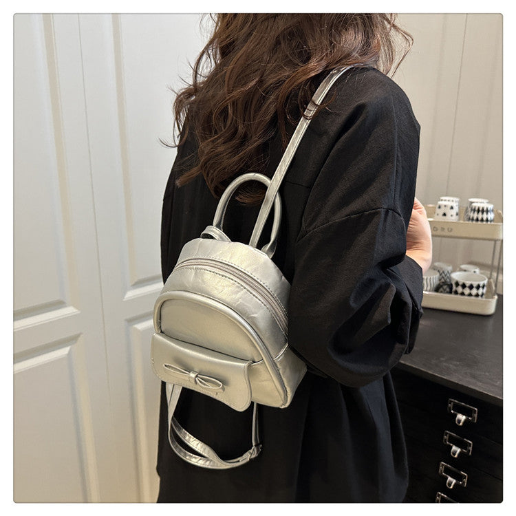 Simple Double Shoulder Small Bag for Women Spring Summer2025New Single Shoulder Crossbody Bag Korean Style Women's Fashion Handheld Small Square Bag