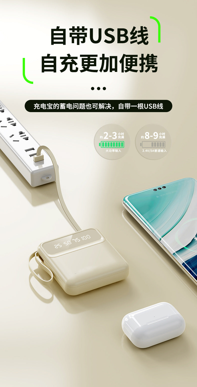 Cross-border wholesale mini power bank3c Authentication20000mAh Large Capacity Power Bank Gift Printing logo