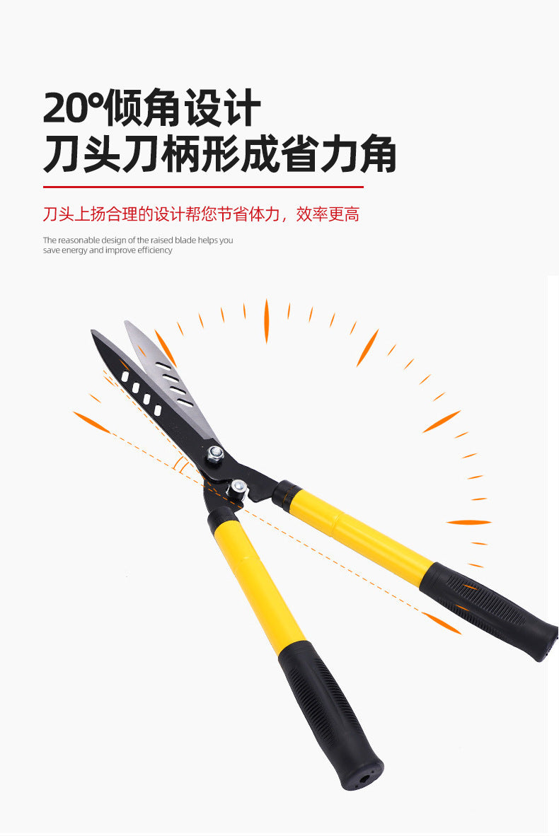 Gardening Scissors Telescopic Long Handle Garden Fruit Tree High Branch Hedge Shears Pruning Shears Lawn Shears SK5Effort-Saving Fence Shears