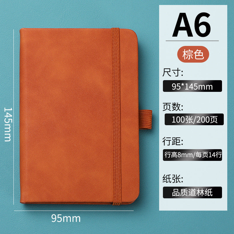 In-stock Cross-border Amazon A6Business Office Notebook Journal Internet Celebrity Planner Student Simple Strap Notebook