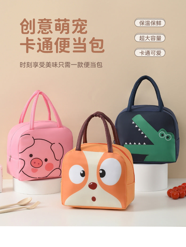 Lunch Box Handbag Bento Bag Insulated Bag Office Worker Lunch Bag Primary School Clothes Lunch Bag Pinny Rice Bag