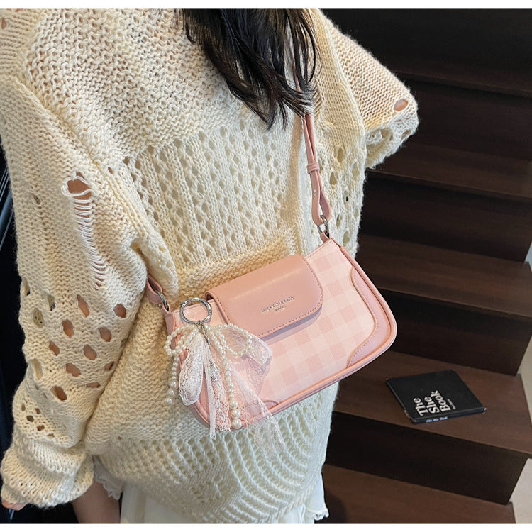 Cross-border high-end trendy underarm bag small square bag for women2025New Handbag Trendy Fashion Versatile Shoulder Bag