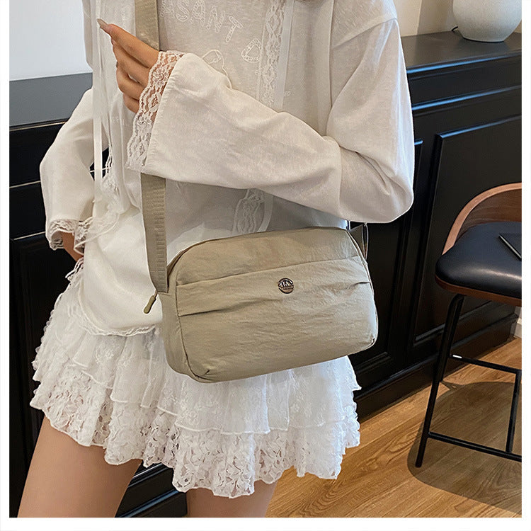 Casual texture niche design small square bag2025Spring New Fashionable Trendy Women's Single Shoulder Crossbody Bag