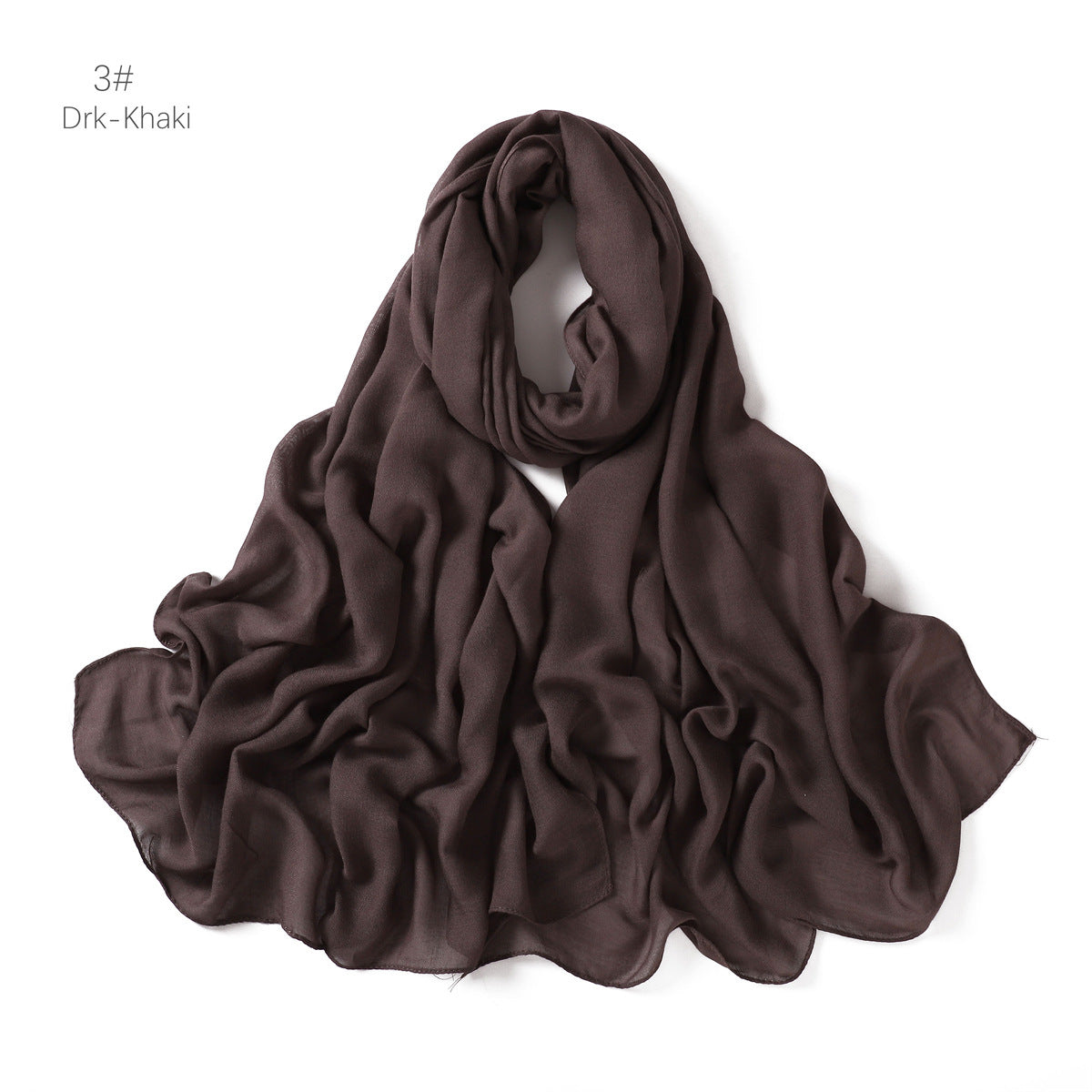Lightweight Rayon Cotton Linen Solid Color Long Scarf Air-conditioned Room Travel Shawl Monochrome Rayon Scarf Headscarf Shawl for Women