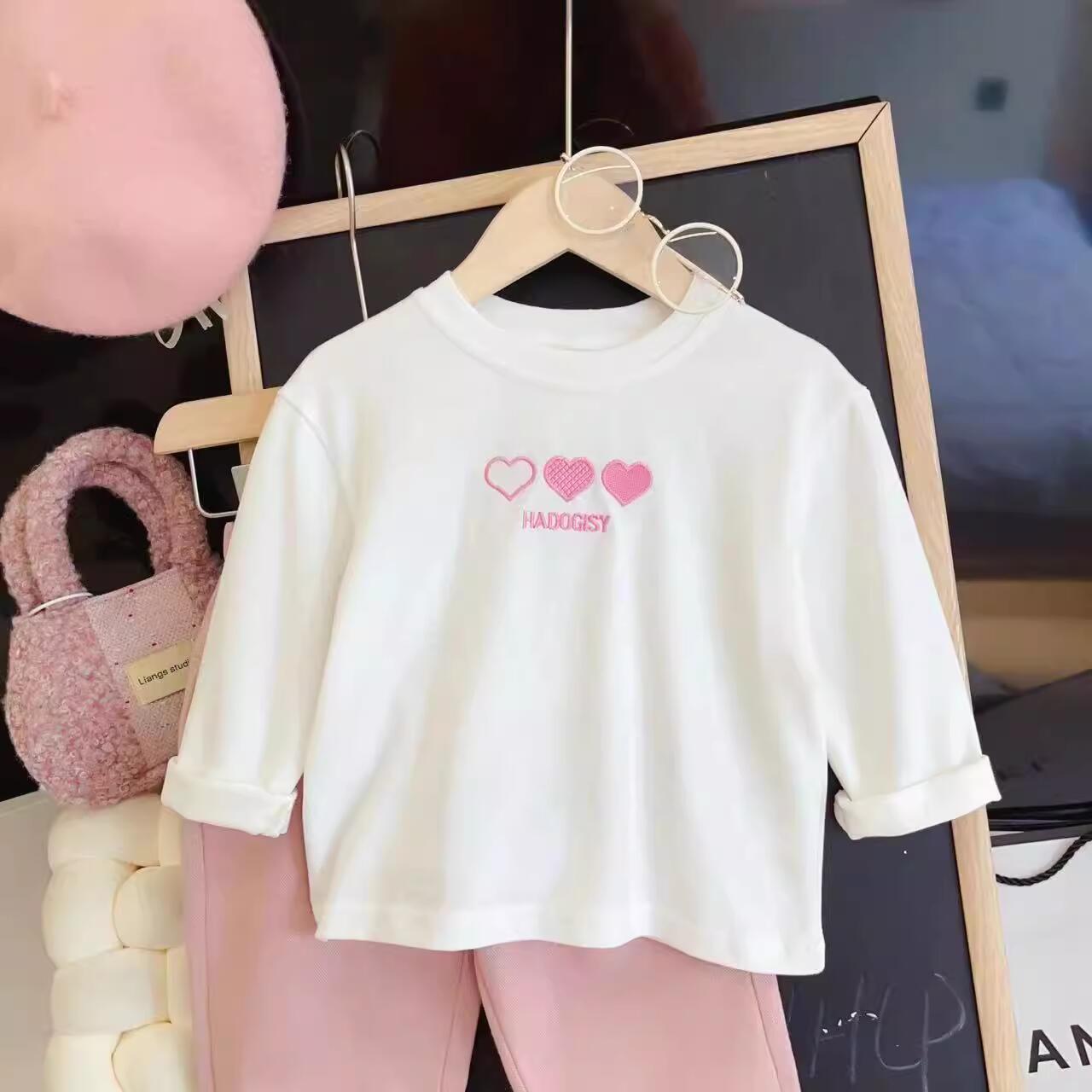 Sweet Little Girl Autumn Outfit Set25Spring and Autumn Korean Style Girl Little Chanel Style Sweater Jacket Baby Girl Flared Pants
