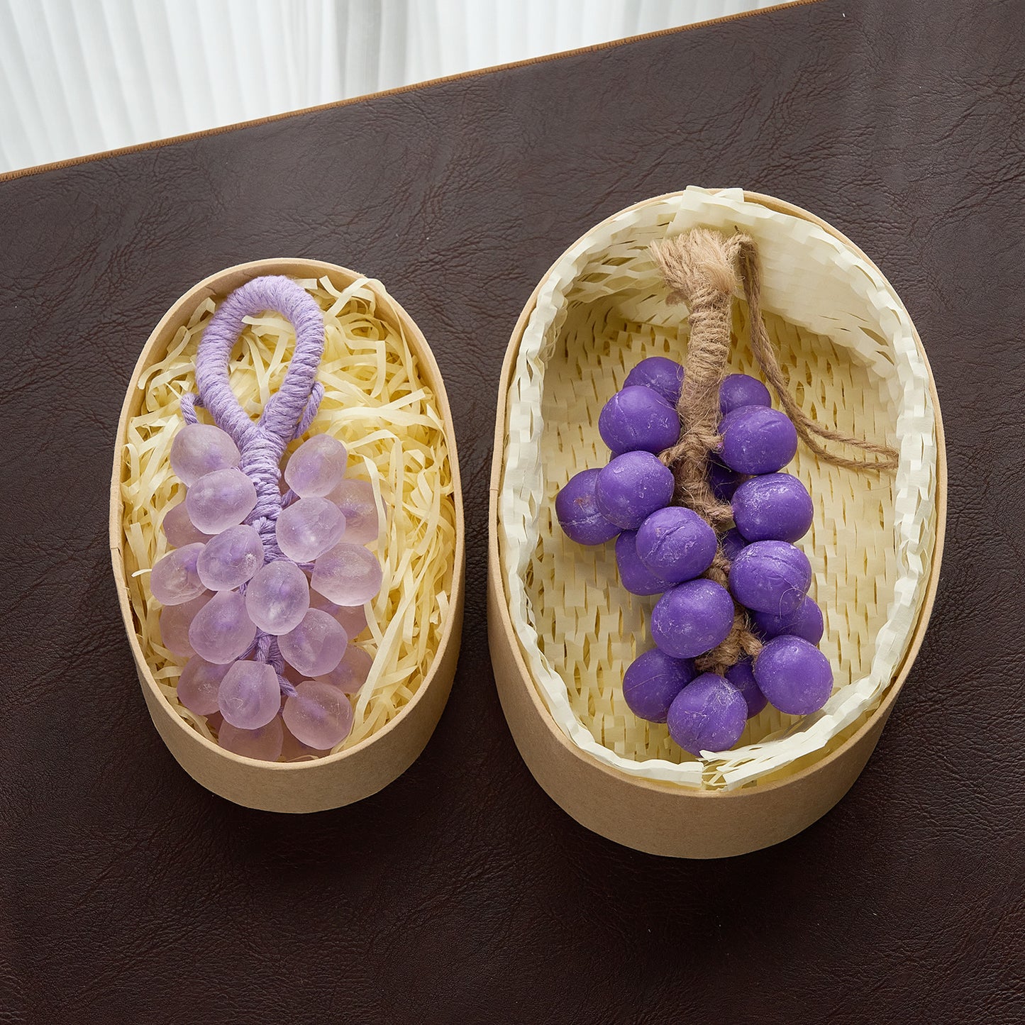 Handmade Soap Gift Box Grape Handmade Soap Gift Box Teacher's Day Gift Box Grape Scented Soap Gift Box Kraft Paper Box